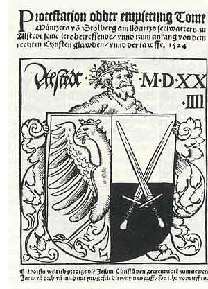 Flugschrift von Thomas M�nzer